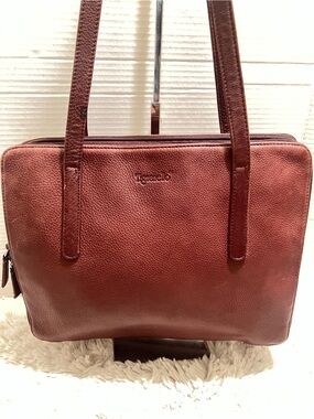 VGUC. Tiganello vintage Burgundy leather satchel.